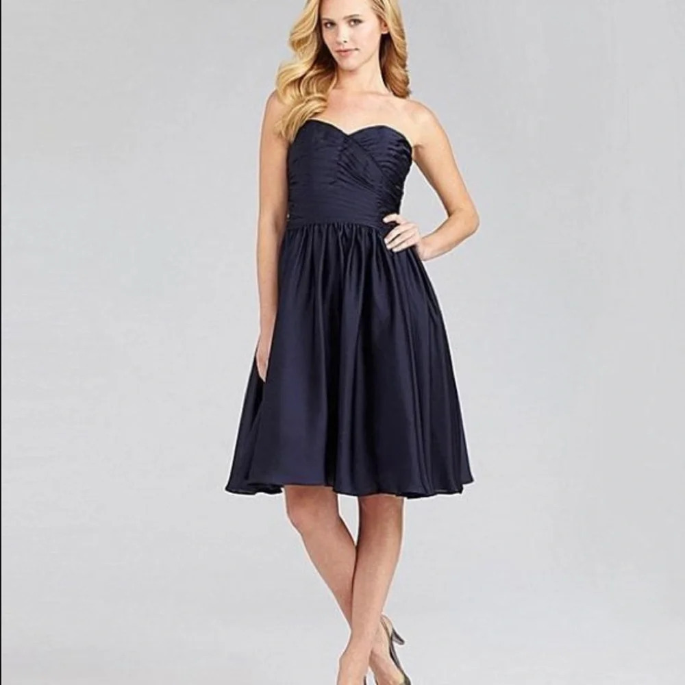 NWT Monique Lhuillier Navy Blue Bridesmaid Dress Size 6 New